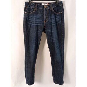 CAbi High Rise Straight Leg Jeans Womens 4 Cropped Stretch Denim